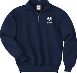 Jerzees Super Sweats NuBlend-Men's 1/4-Zip Sweatshirt with Cadet Collar-Navy