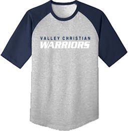 Sport-Tek Youth Short Sleeve Colorblock Raglan Jersey, Grey/Navy