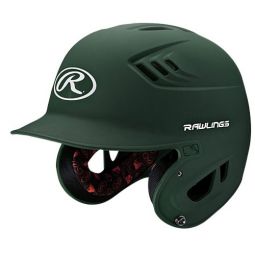 Rawlings Men's Coolflo R16 Senior Batting Helmet, Dark Green
