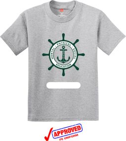 PE Uniform - Hanes Essential-T 100% Cotton T-Shirt- Light Steel
