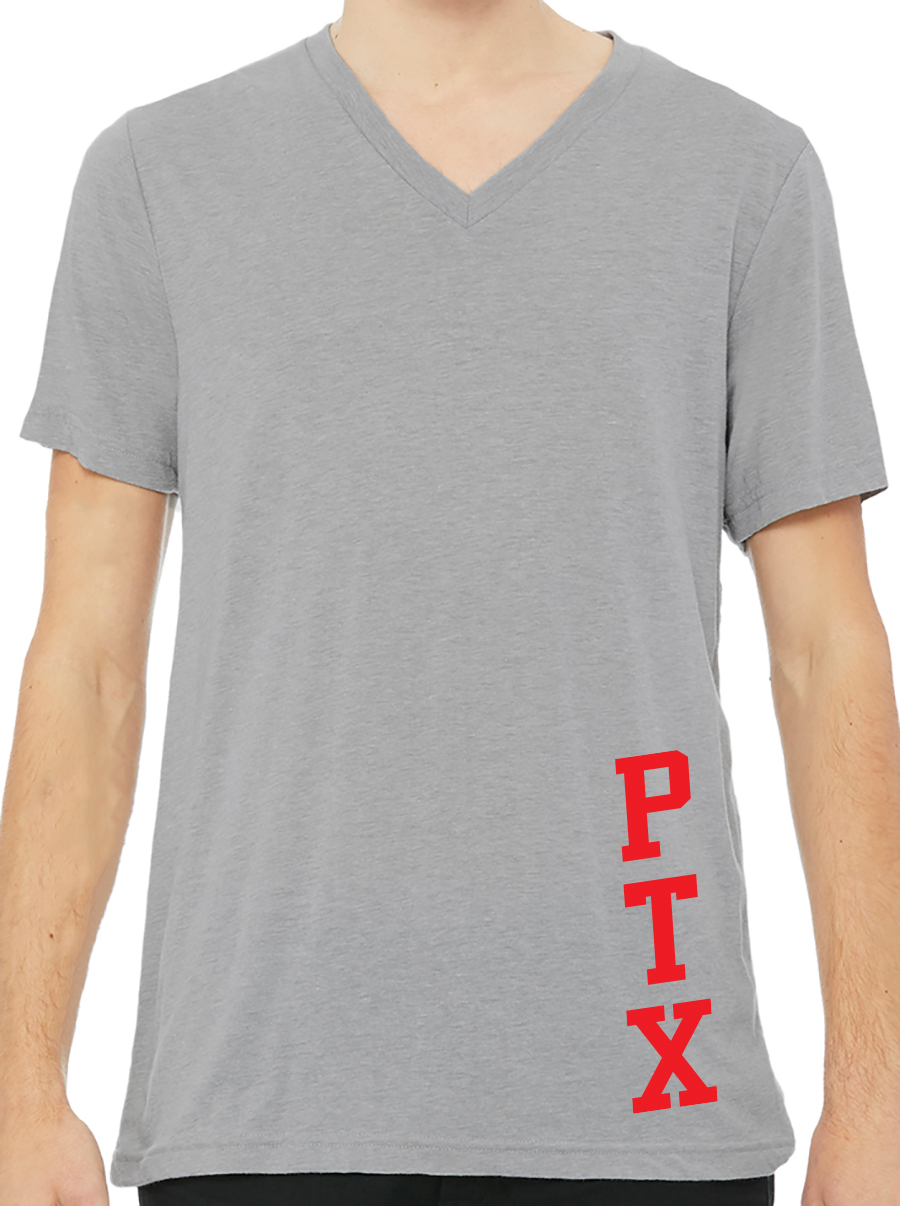 Bella + Canvas Unisex Triblend Short-Sleeve V-Neck T-Shirt, Ash Grey ...