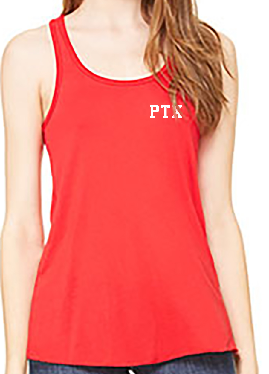 Red Racerback Tank Bella+Canvas Flowy Racerback Tank, Red: sportpacks.com
