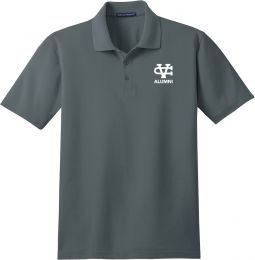 Men's Silk Touch Interlock Polo, Steel Grey