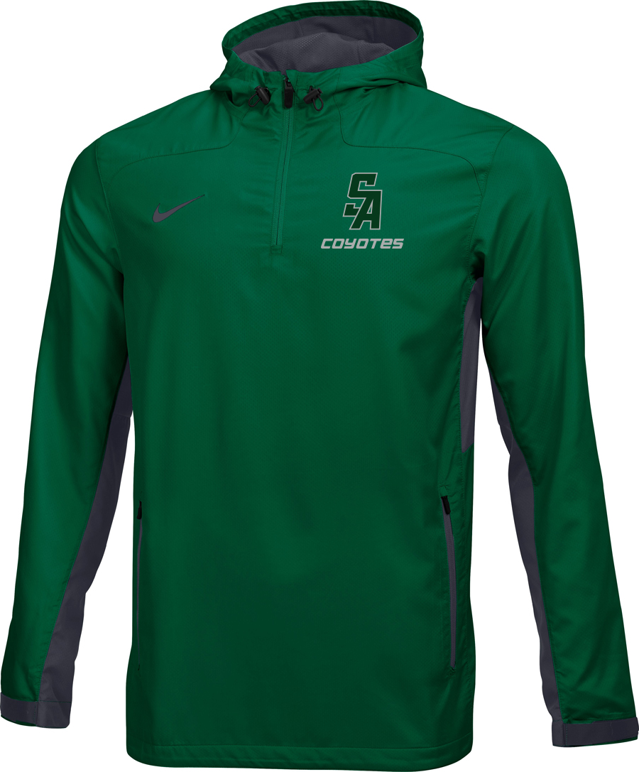 Nike Men's Woven 1/4 Zip Jacket, Green: sportpacks.com