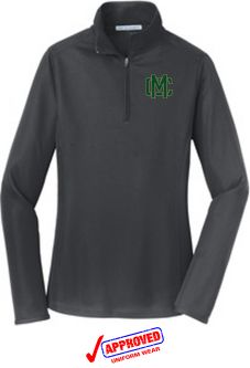 Port Authority Ladies Pinpoint Mesh 1/2-Zip