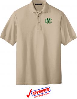 Port Authority Adult Silk Touch Polo, Stone
