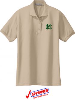 Port Authority Ladies Silk Touch Polo, Stone