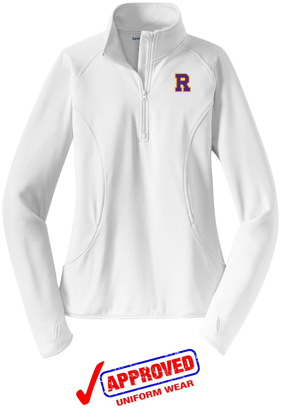 Download Sport-Tek Ladies Stretch 1/2-Zip Pullover, White ...