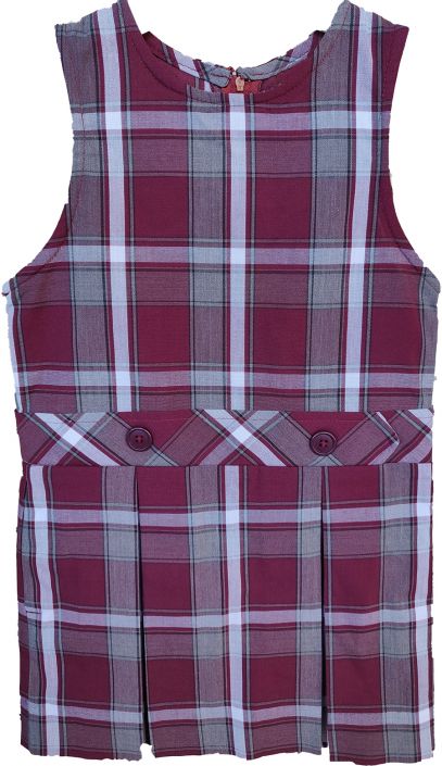 burgundy plaid uniform dress LESLIE DRESS HEATHER FOLIAGE / S / FINAL SALE main image 0