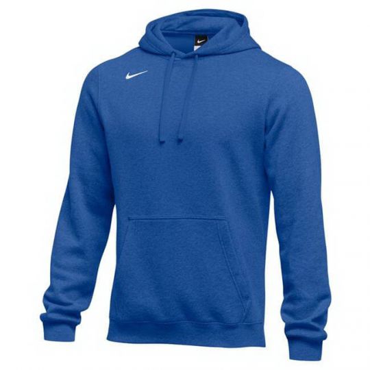 BLANK NON DECORATED Nike Team Club Fleece Hoody Royal MEDIUM