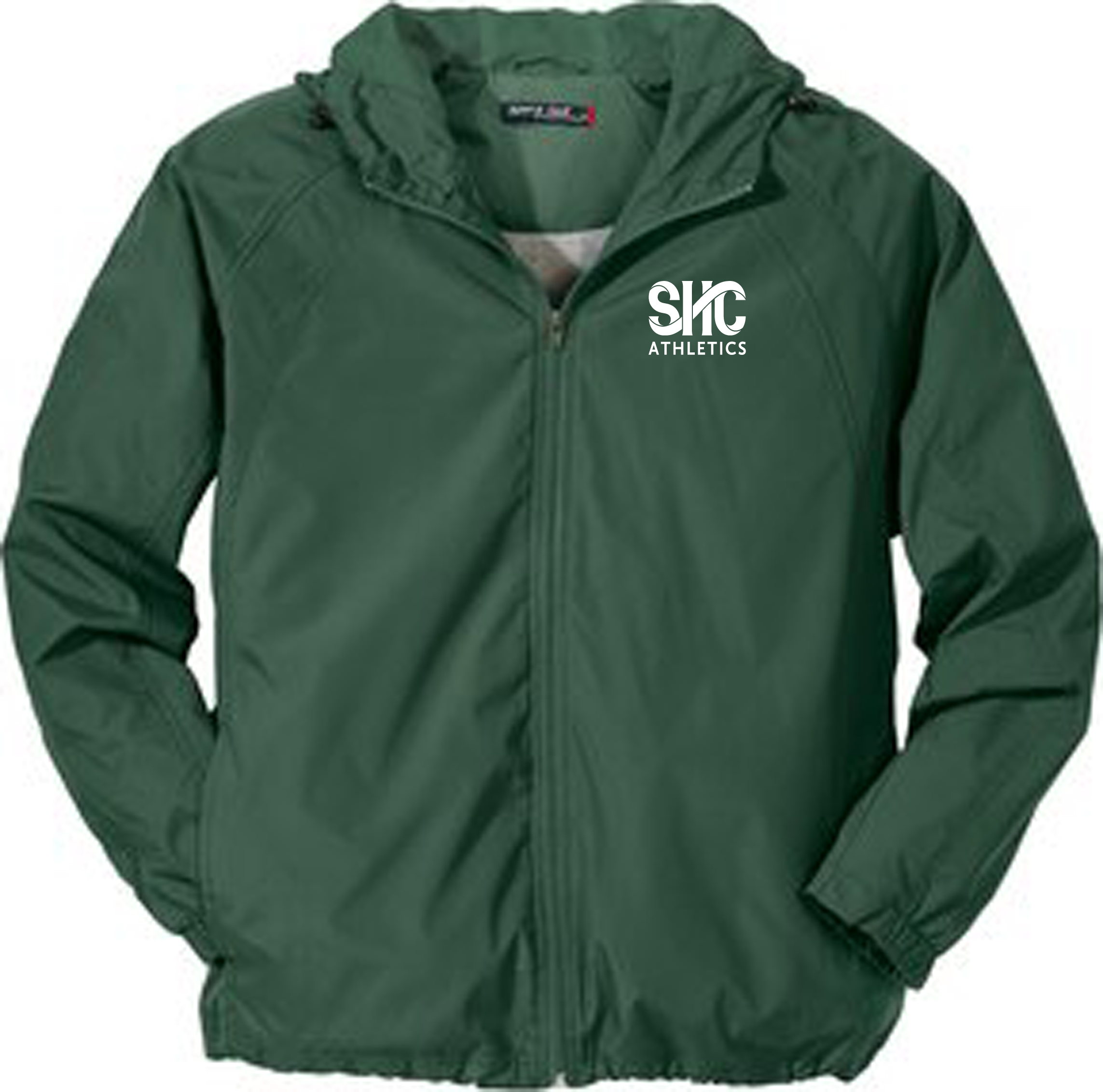 Hooded Raglan Jacket Sport-Tek -UNISEX-Hooded Raglan Jacket, Forest Green: sportpacks.com