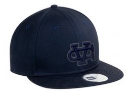 New Era Flat Bill Snapback Cap,Navy