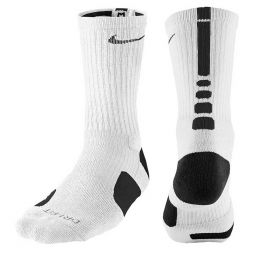 Nike Elite Sock, White/Black