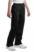 Sport-Tek Youth Tricot Track Pant, Black