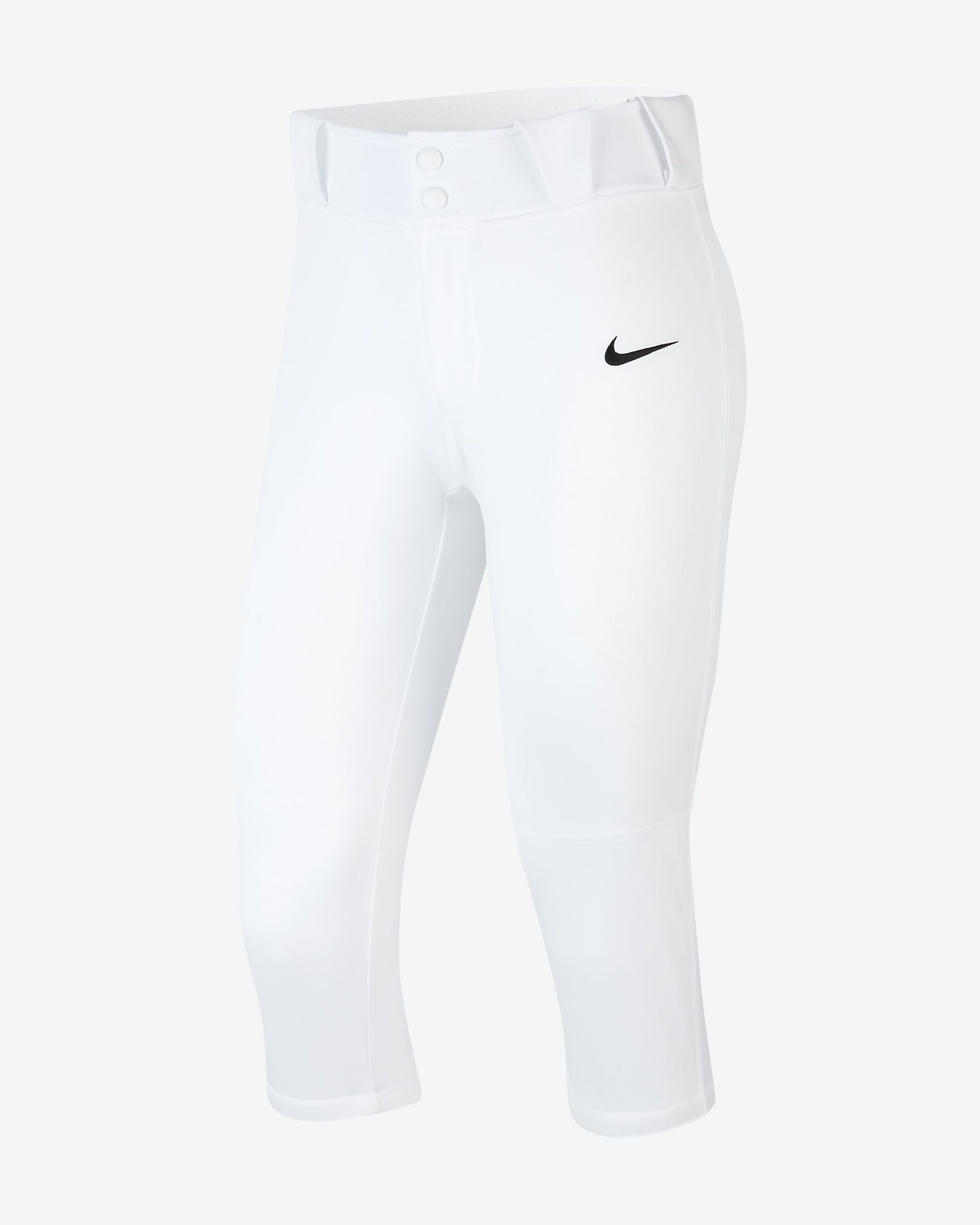 BLANK / NON-DECORATED Nike Team Diamond Invader 3/4 Pants, White: sportpacks.com